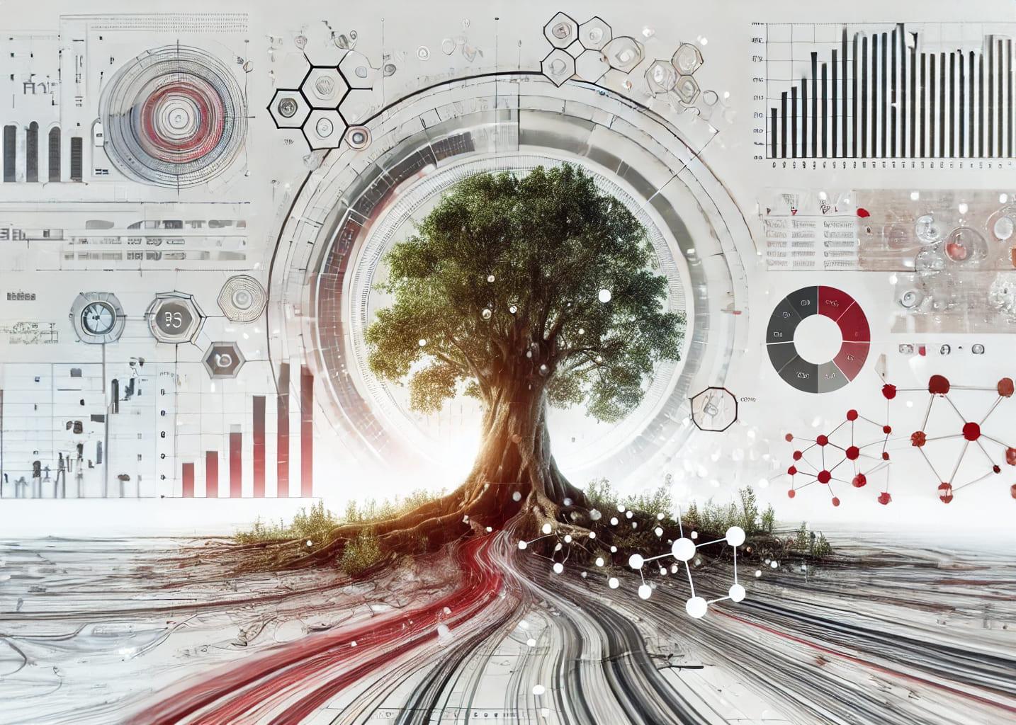 Infographic on causal relationships in marketing